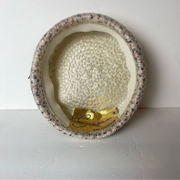 Sonni California Vintage Woven Pillbox Hat - Picture 5 of 10